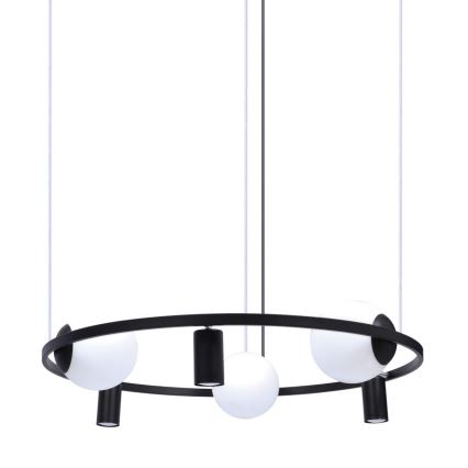 Zuma Line - Luster na sajli 3xE27/40W/230V + 3xGU10/40W crna
