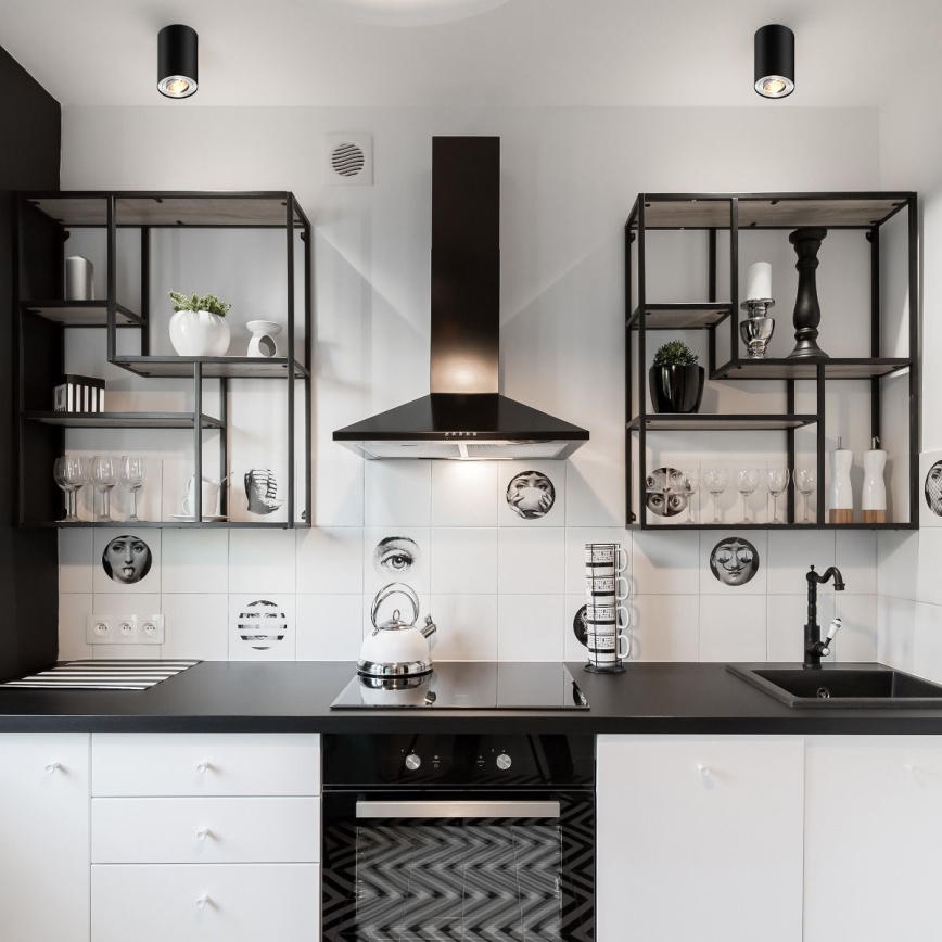 Zuma Line - LED RGBW prigušiva spot svjetiljka 1xGU10/6W/230V crna + daljinski upravljač