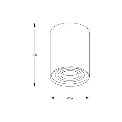 Zuma Line - LED RGBW prigušiva spot svjetiljka 1xGU10/6W/230V crna + daljinski upravljač