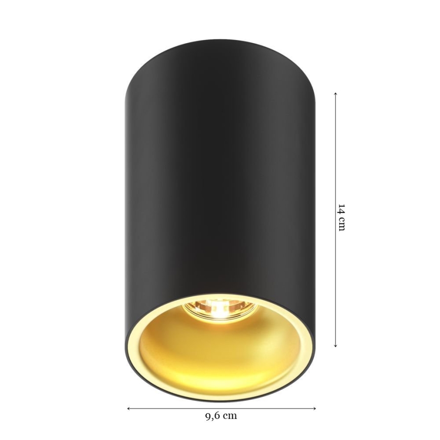 Zuma Line - Ugradbena svjetiljka 1xGU10/50W/230V crna/zlatna