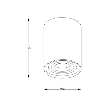 Zuma Line - LED RGBW prigušivo usmjereno svjetlo 1xGU10/6W/230V zlatno + daljinski upravljač