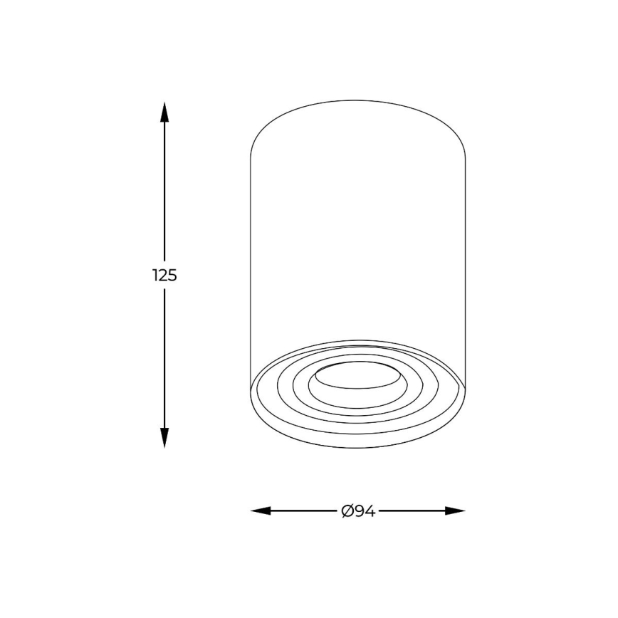 Zuma Line - LED RGBW prigušivo usmjereno svjetlo 1xGU10/6W/230V zlatno + daljinski upravljač