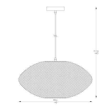 Zuma Line - Luster na sajli 1xE27/40W/230V zlatna