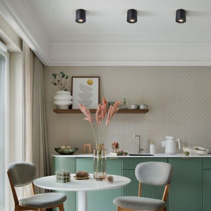 Zuma Line - LED RGBW kupaonska ugradna spot svjetiljka s mogućnošću prigušivanja 1xGU10/6W/230V IP44 crna + daljinski upravljač