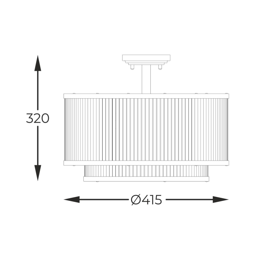 Zuma Line - Viseći luster 5xE14/60W/230V crna