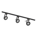 Zuma Line - Crna ugrađena svjetiljka u sustavu 3xGU10/15W/230V