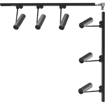 Zuma Line - Crna zidna svjetiljka u sustavu 6xGU10/35W/230V