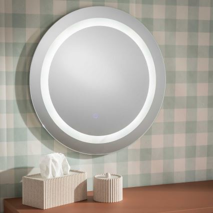 Zuma Line - Kupaonsko zidno ogledalo s LED pozadinskim osvjetljenjem/36W/230V 3000/4000/6000K Ø 60 cm IP44