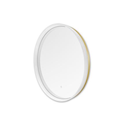 Zuma Line - LED Kupaonsko zidno ogledalo s pozadinskim osvjetljenjem LED/24W/230V 3000/4000/6000K pr. 60 cm IP44 bijela/zlatna