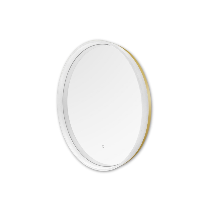 Zuma Line - LED Kupaonsko zidno ogledalo s pozadinskim osvjetljenjem LED/24W/230V 3000/4000/6000K pr. 60 cm IP44 bijela/zlatna