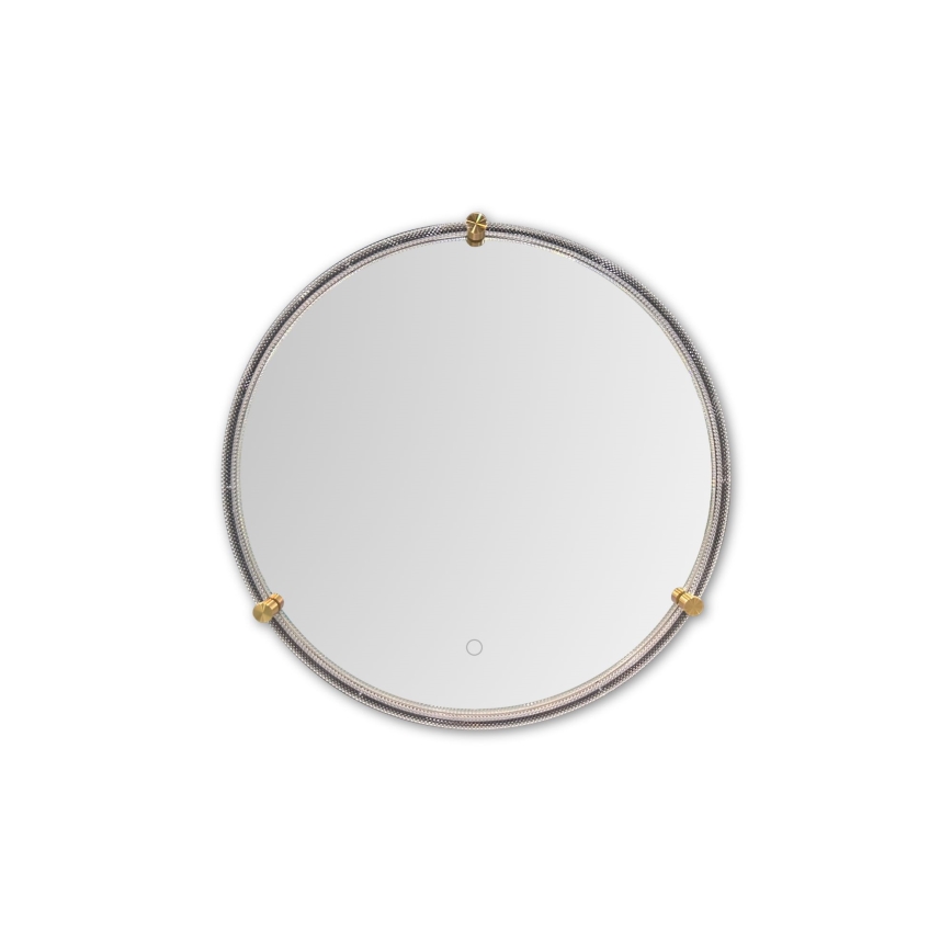 Zuma Line - LED Kupaonsko zidno ogledalo s pozadinskim osvjetljenjem LED/24W/230V 3000/4000/6000K pr. 60 cm IP44 prozirna/zlatna