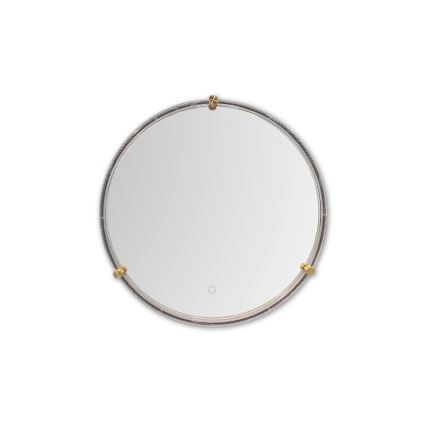 Zuma Line - LED kupaonsko zidno ogledalo s osvjetljenjem LED/24W/230V 3000/4000/6000K promjer 60 cm IP44 prozirno/zlatno