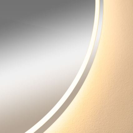 Zuma Line - LED Grijano zidno kupaonsko ogledalo s LED osvjetljenjem/24W/230V 3000/4000/6000K promjer 80 cm IP44