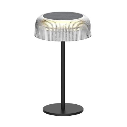Zuma Line - LED Prigušiva solarna punjiva stolna lampa LED/2,5W/2000 mAh IP44 crna
