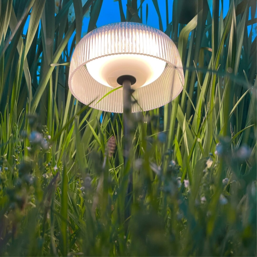 Zuma Line - LED Prigušiva solarna punjiva stolna lampa LED/2,5W/2000 mAh IP44 crna