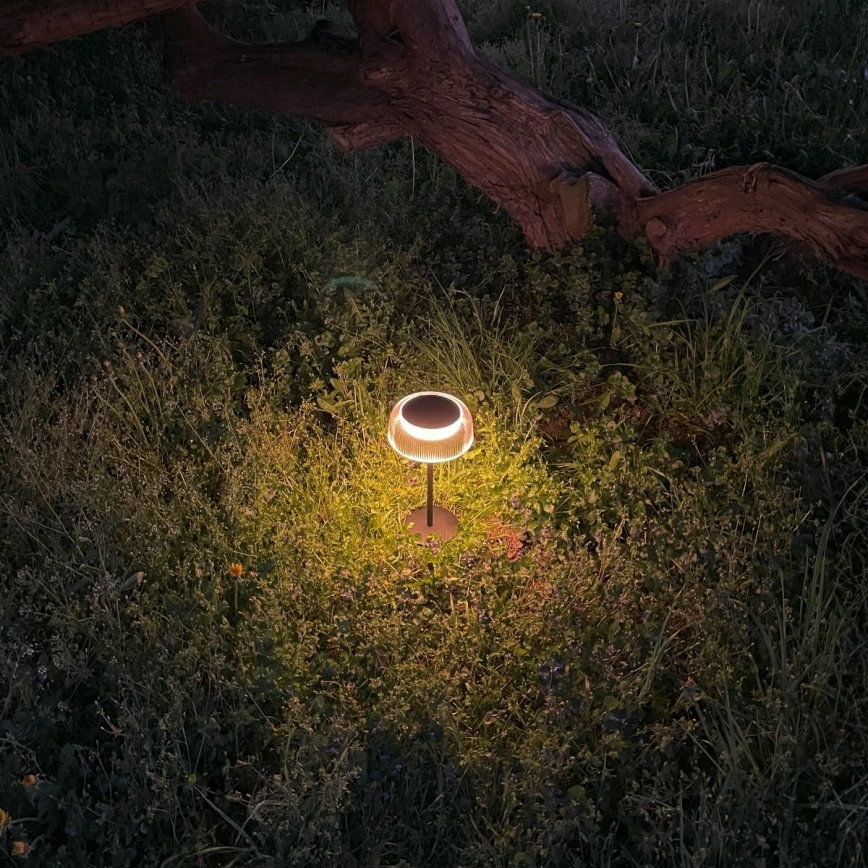 Zuma Line - LED Prigušiva solarna punjiva stolna lampa LED/2,5W/2000 mAh IP44 crna