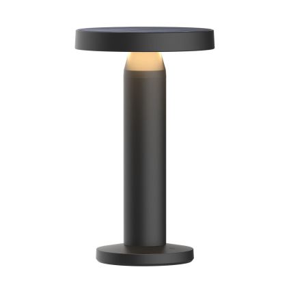 Zuma Line - LED Prigušiva solarna punjiva stolna lampa LED/2W/2000 mAh IP44 crna