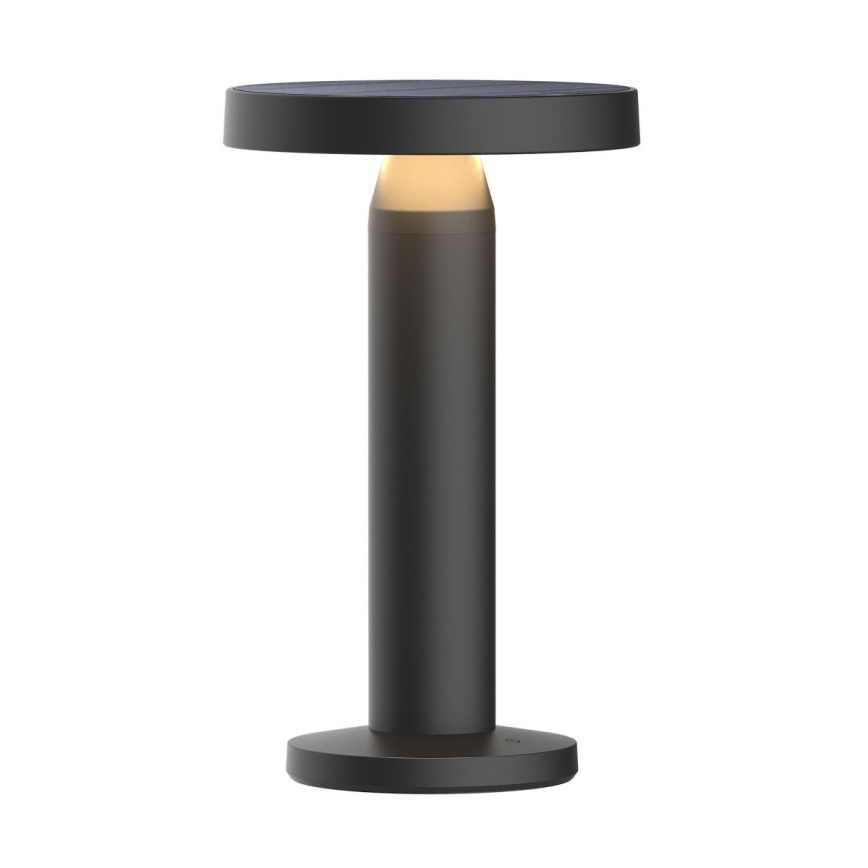 Zuma Line - LED Prigušiva solarna punjiva stolna lampa LED/2W/2000 mAh IP44 crna