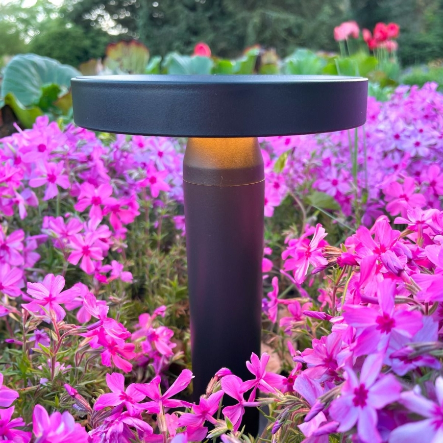 Zuma Line - LED Prigušiva solarna punjiva stolna lampa LED/2W/2000 mAh IP44 crna