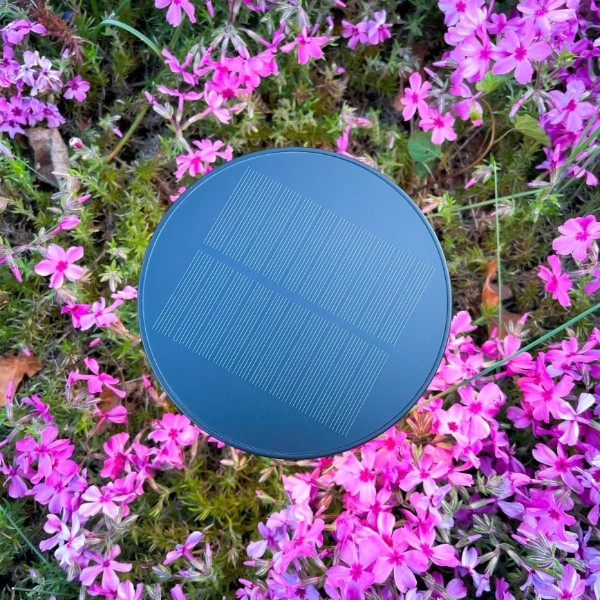 Zuma Line - LED Prigušiva solarna punjiva stolna lampa LED/2W/2000 mAh IP44 crna