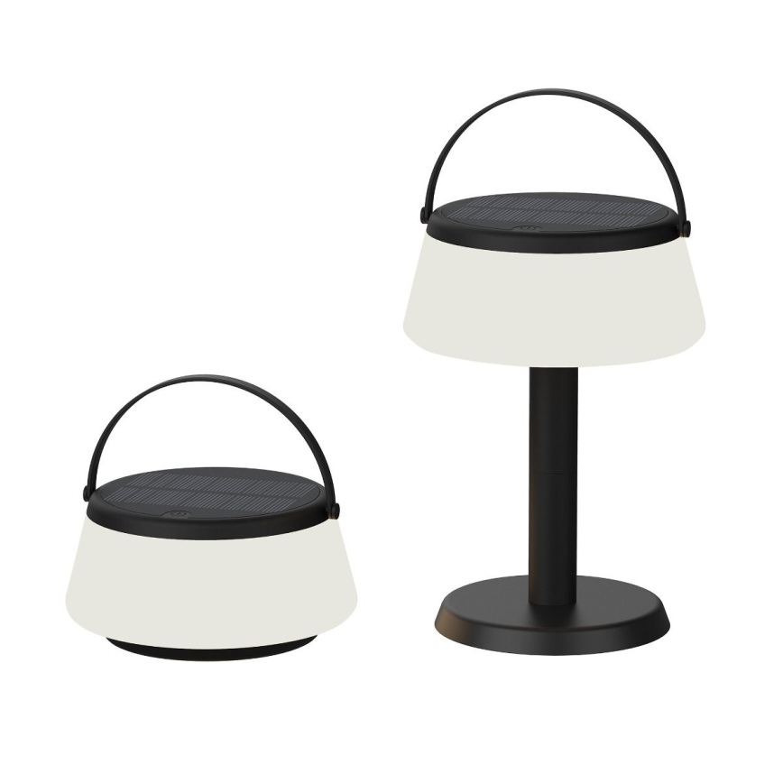 Zuma Line - LED Prigušiva solarna punjiva stolna lampa LED/2,2W/2000 mAh IP44 crna
