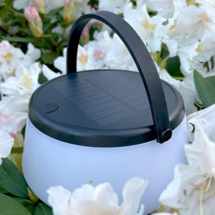 Zuma Line - LED Prigušiva solarna punjiva stolna lampa LED/2,2W/2000 mAh IP44 crna