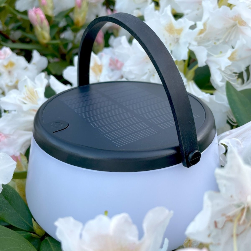 Zuma Line - LED Prigušiva solarna punjiva stolna lampa LED/2,2W/2000 mAh IP44 crna