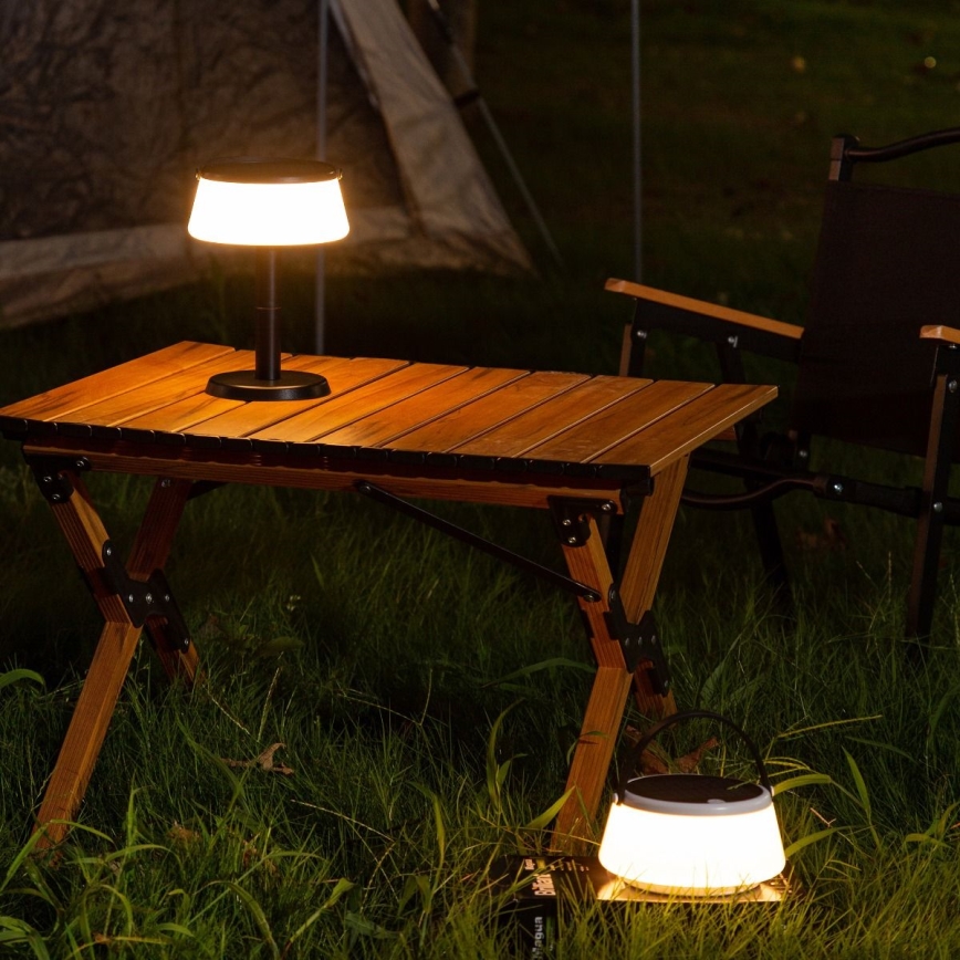 Zuma Line - LED Prigušiva solarna punjiva stolna lampa LED/2,2W/2000 mAh IP44 crna