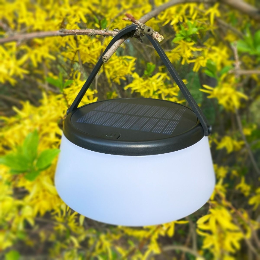 Zuma Line - LED Prigušiva solarna punjiva stolna lampa LED/2,2W/2000 mAh IP44 crna