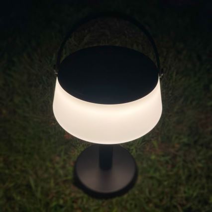 Zuma Line - LED Prigušiva solarna punjiva stolna lampa LED/2,2W/2000 mAh IP44 crna