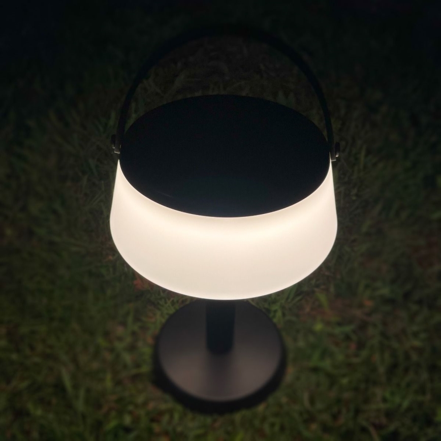 Zuma Line - LED Prigušiva solarna punjiva stolna lampa LED/2,2W/2000 mAh IP44 crna