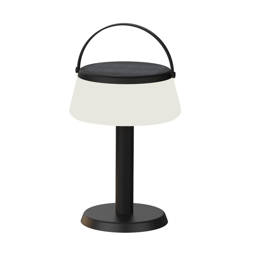 Zuma Line - LED Prigušiva solarna punjiva stolna lampa LED/2,2W/2000 mAh IP44 crna