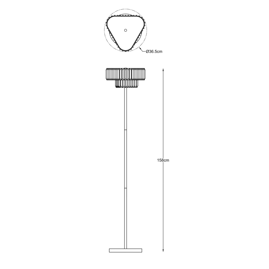 Zuma Line - Podna lampa 3xG9/33W/230V zlatna