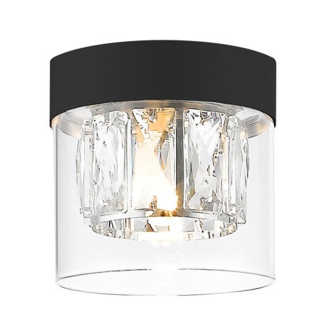 Zuma Line - Kristalna stropna svjetiljka 1xG9/28W/230V crna