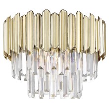 Zuma Line - Kristalna stropna svjetiljka 5xE14/40W/230V zlatna