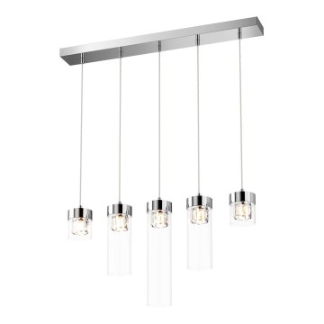 Zuma Line - Kristalni luster na sajli 5xG9/28W/230V