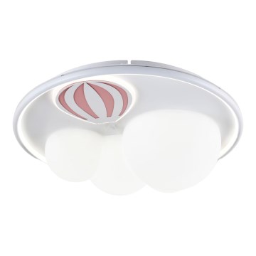 Zuma Line - LED Dječje stropno svjetlo s mogućnošću prigušivanja LED/42W/230V 3000/5700K ružičasta