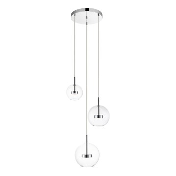Zuma Line - LED Luster na sajli 3xLED/5W/230V sjajni krom