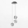 Zuma Line - LED Luster na sajli 3xLED/6W/230V crna/prozirna