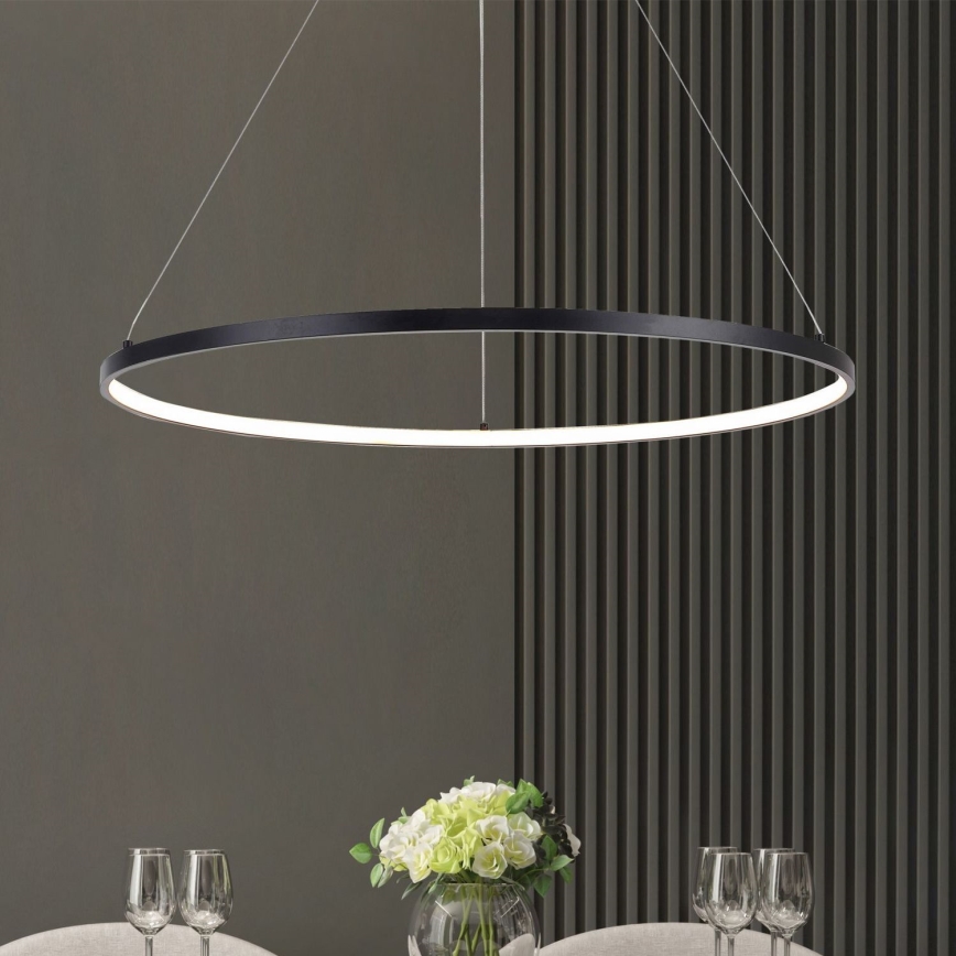 Zuma Line - LED Luster na sajli LED/28W/230V 3000/4000/6000K pr. 60 cm crna