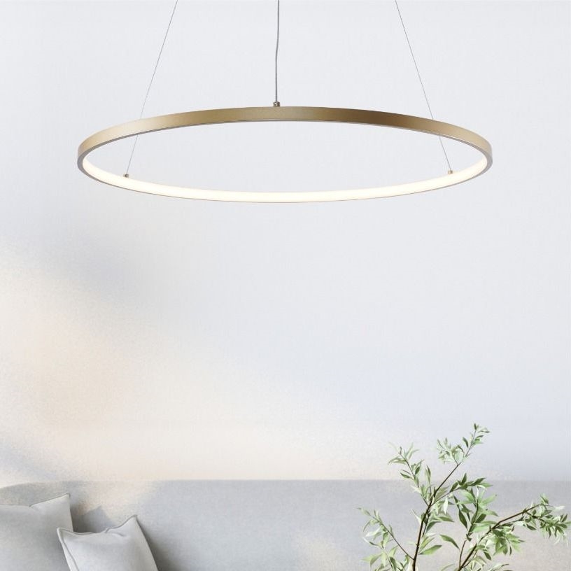 Zuma Line - LED Luster na sajli LED/28W/230V 3000/4000/6000K pr. 60 cm zlatna