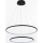 Zuma Line - LED Luster na sajli LED/40W/230V crna