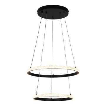 Zuma Line - LED Luster na sajli RIDE LED/22W/230V + LED/14W pr. 41 cm crna