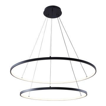 Zuma Line - LED luster na užetu LED/60W/230V 3000/4000/6000K promjer 80 cm crna