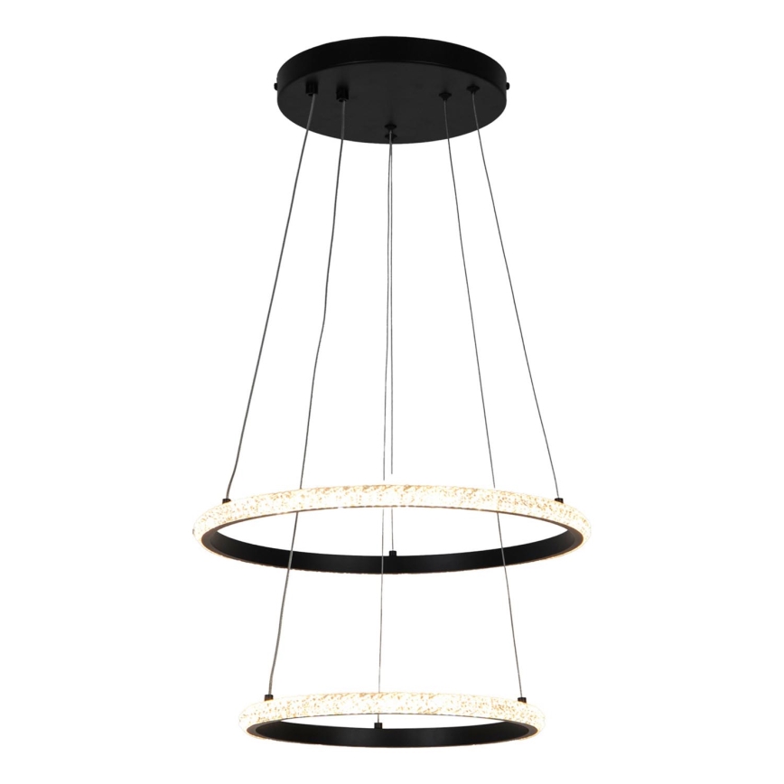 Zuma Line - LED luster na užetu RIDE LED/22W/230V + LED/14W promjer 41 cm crna
