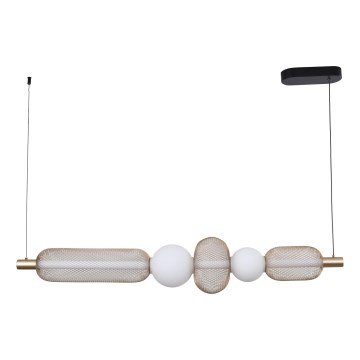 Zuma Line - LED luster s mogućnošću prigušivanja na sajli LED/27W/230V 3000-5700K zlatni + daljinski upravljač