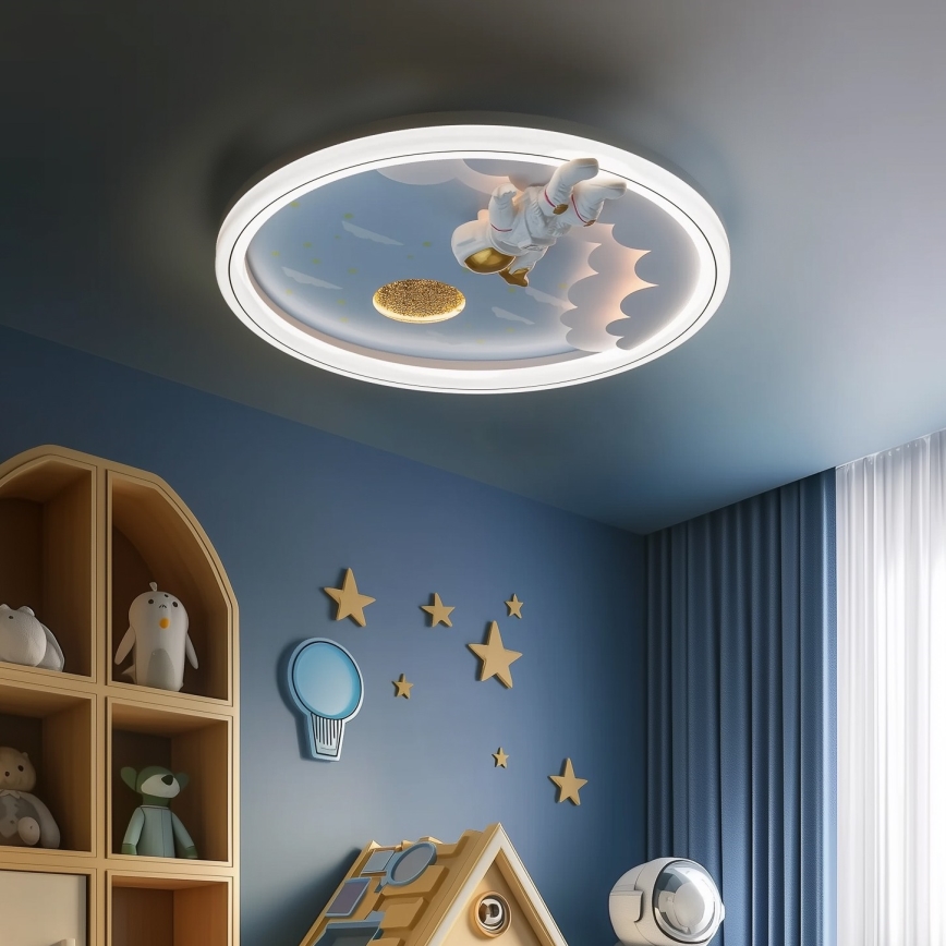 Zuma Line - LED Prigušiva dječja stropna svjetiljka LED/42W/230V 3000/5700K astronaut