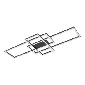 Zuma Line - LED Prigušiva kristalna stropna svjetiljka LED/52W/230V 2700-6000K crna + daljinski upravljač