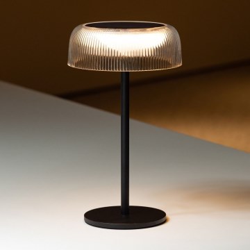Zuma Line - LED Prigušiva solarna punjiva stolna lampa LED/2,5W/2000 mAh IP44 crna