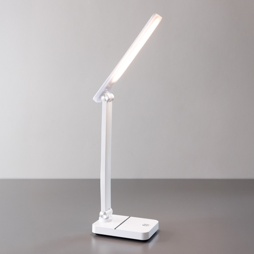 Zuma Line - LED Punjiva stolna lampa LED/8W/1200 mAh 3000/4500/6000K CRI 90 bijela